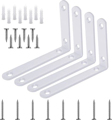 Amazon.com: White L Brackets For Shelves